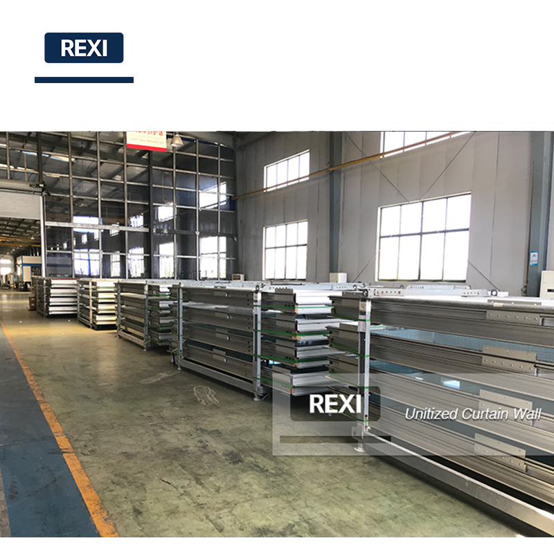 China Customized Unitized Aluminium Glass System Bespoke Curtain Wall Facade Australia UAE Dubai USA New Zealand Modern Stone