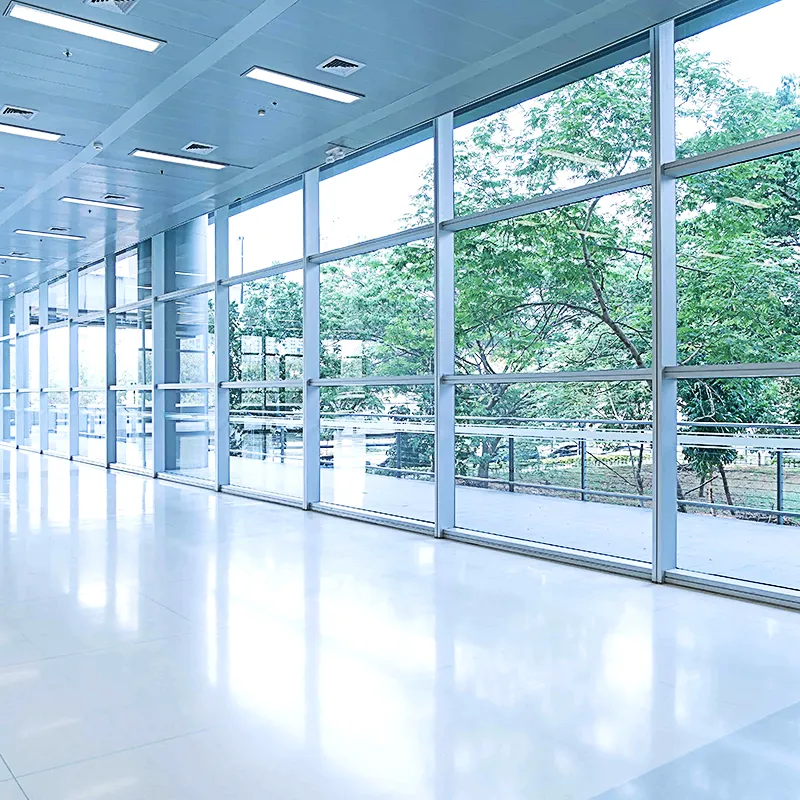 Modern Unitized Glass Curtain Wall Cladding System Huge Aluminum Construction Elegant Design