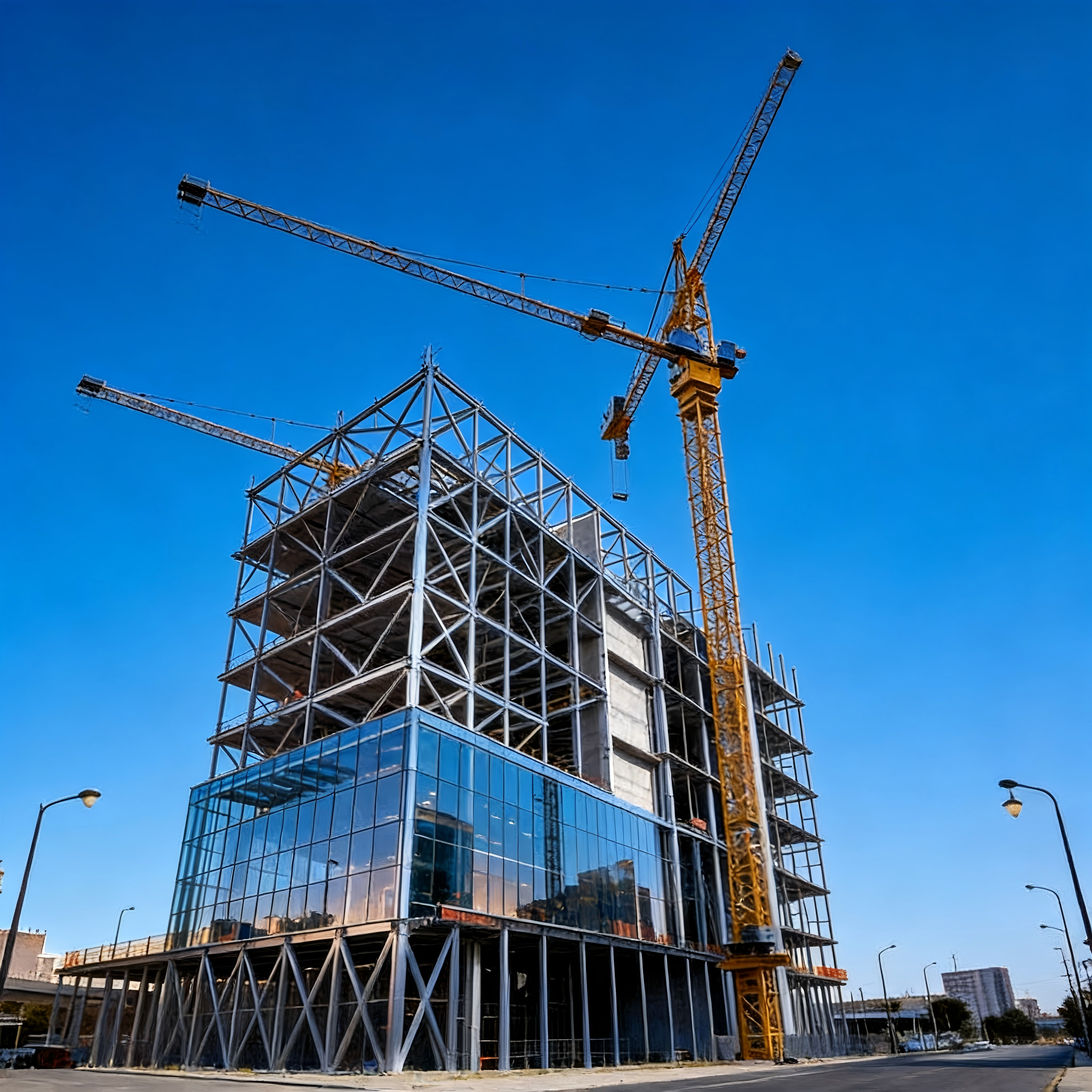 Attractive Price Time-Saving Hard Industrial High Rise Building Steel Structure with Durable Design