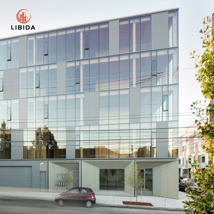 Unitized Frameless Spider Tempered Structures Glass Curtain Wall Facade Dwg Photovoltaic Building
