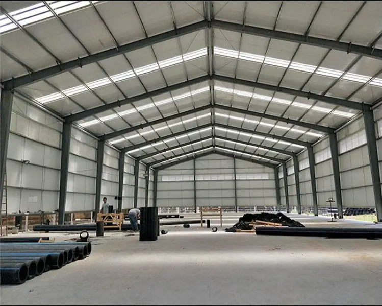1000 Square Meter Prefabricated Ready Made Steel Structure Warehouse Building for Food Factory