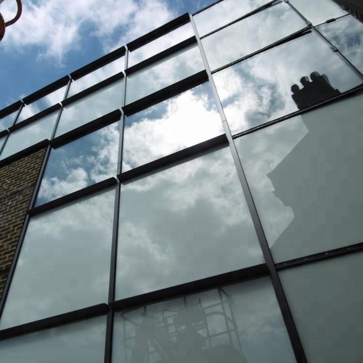 Aluminum framed glass curtain wall