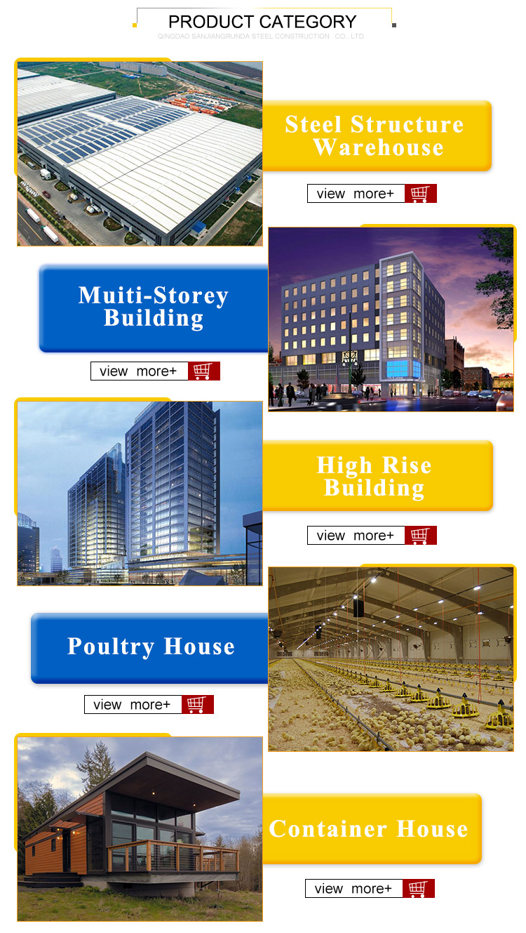 Modular Prefabricated Industrial Steel Structure High Rise Building