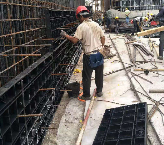 Pp/pvc Plastic Formwork for Construction Reuse 50-100 Times Column Wall Beam Panel for Concrete Shuttering Sheet