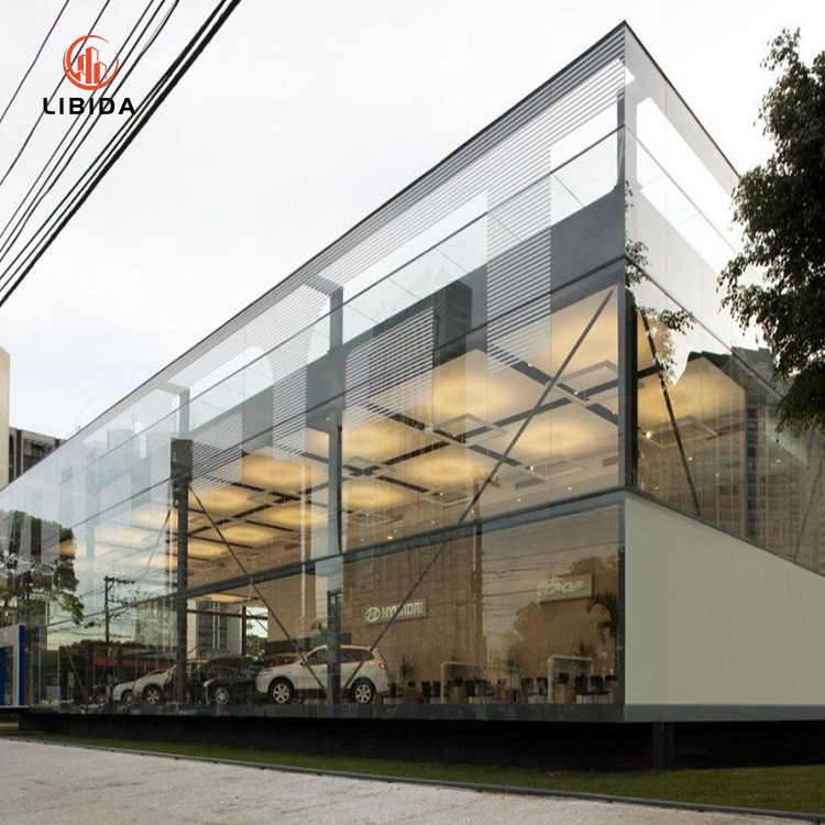 Unitized Frameless Spider Tempered Structures Glass Curtain Wall Facade Dwg Photovoltaic Building
