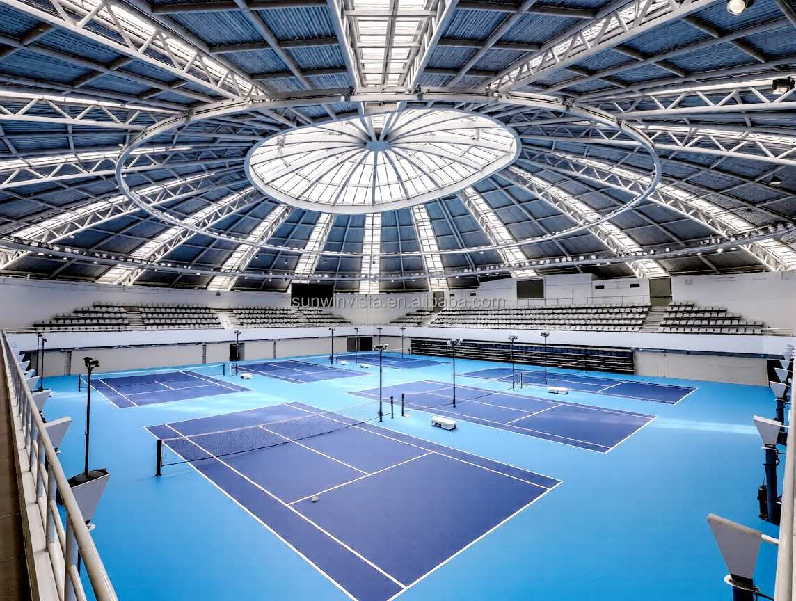 Prefabricated Indoor Stadium Steel Space Frame Structure Prefab Sport Center Stadium Hall Construction Building
