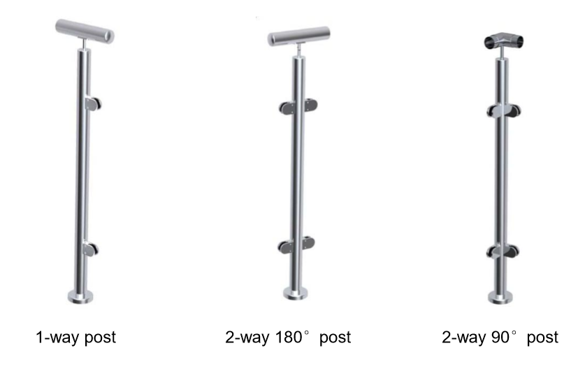 Round Glass Balustrade Post Dimensions