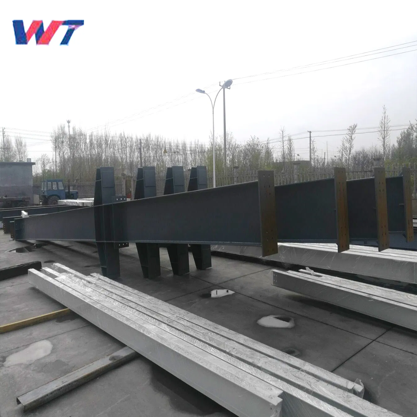 Metal Fabrication Steel Structure Galvanized H Column and H Beam