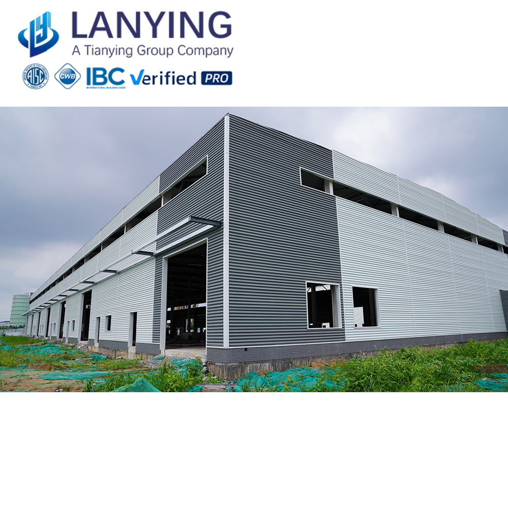 Prefab Multi-storey Steel Structure Building Two Story Steel Structure Warehouse