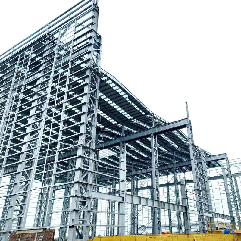Commercial Prefabricated Light Steel Structure Building with Welding & Cutting Services Customizable Size 50-70 Year Life Span