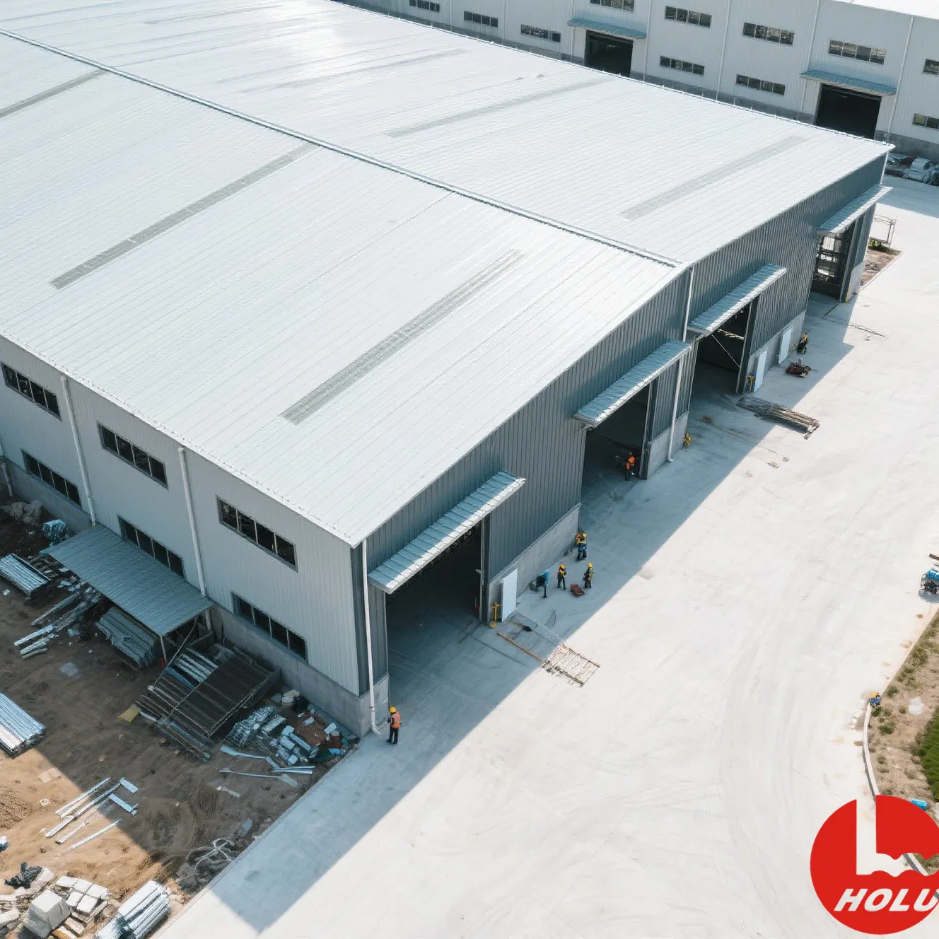 Custom Large Span Prefabricated Steel Building for Industrial Warehouse and Manufacturing Plant