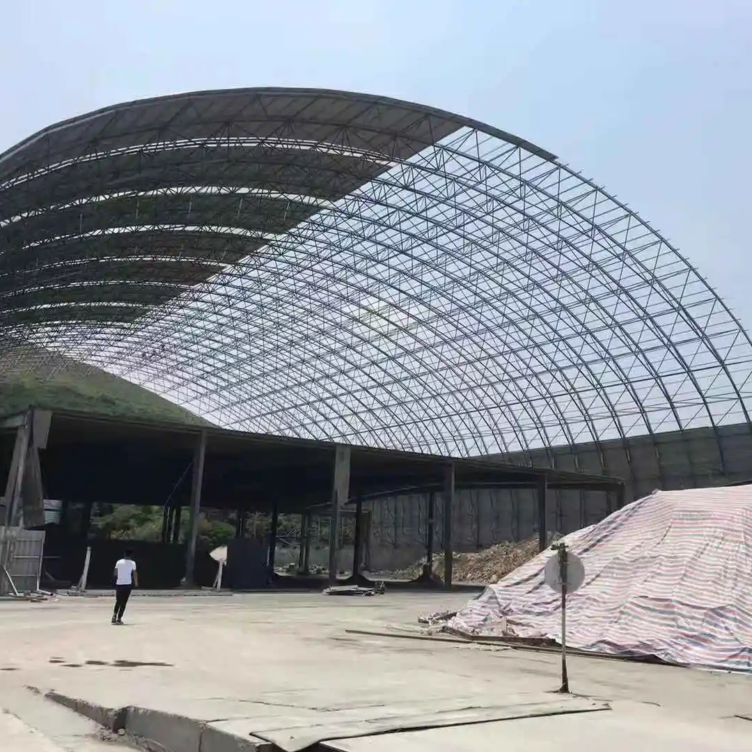 Hight Strength Prefab Galvanized Steel Space Frame Dome Structure