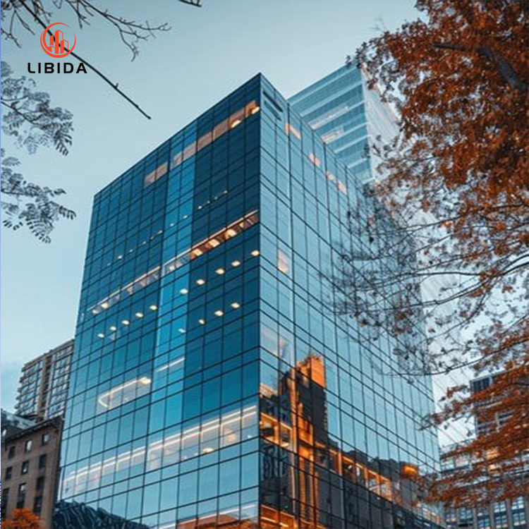 Unitized Frameless Spider Tempered Structures Glass Curtain Wall Facade Dwg Photovoltaic Building