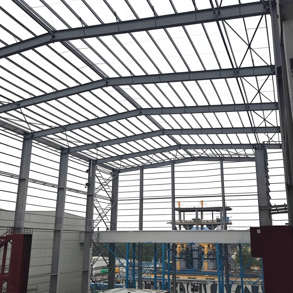 Industrial Steel Framed Buildings Prefabricated Modular Construction for Urban Rural Structure