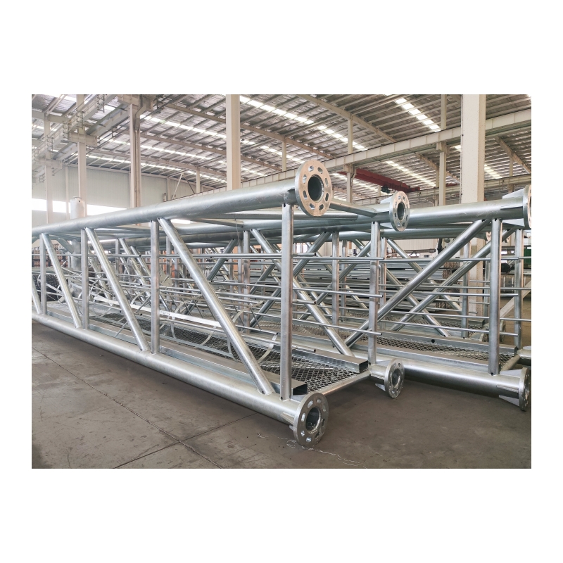 Custom Steel Structure Welded Steel Pipe Fabrication Hot Dip Galvanized Steel Truss