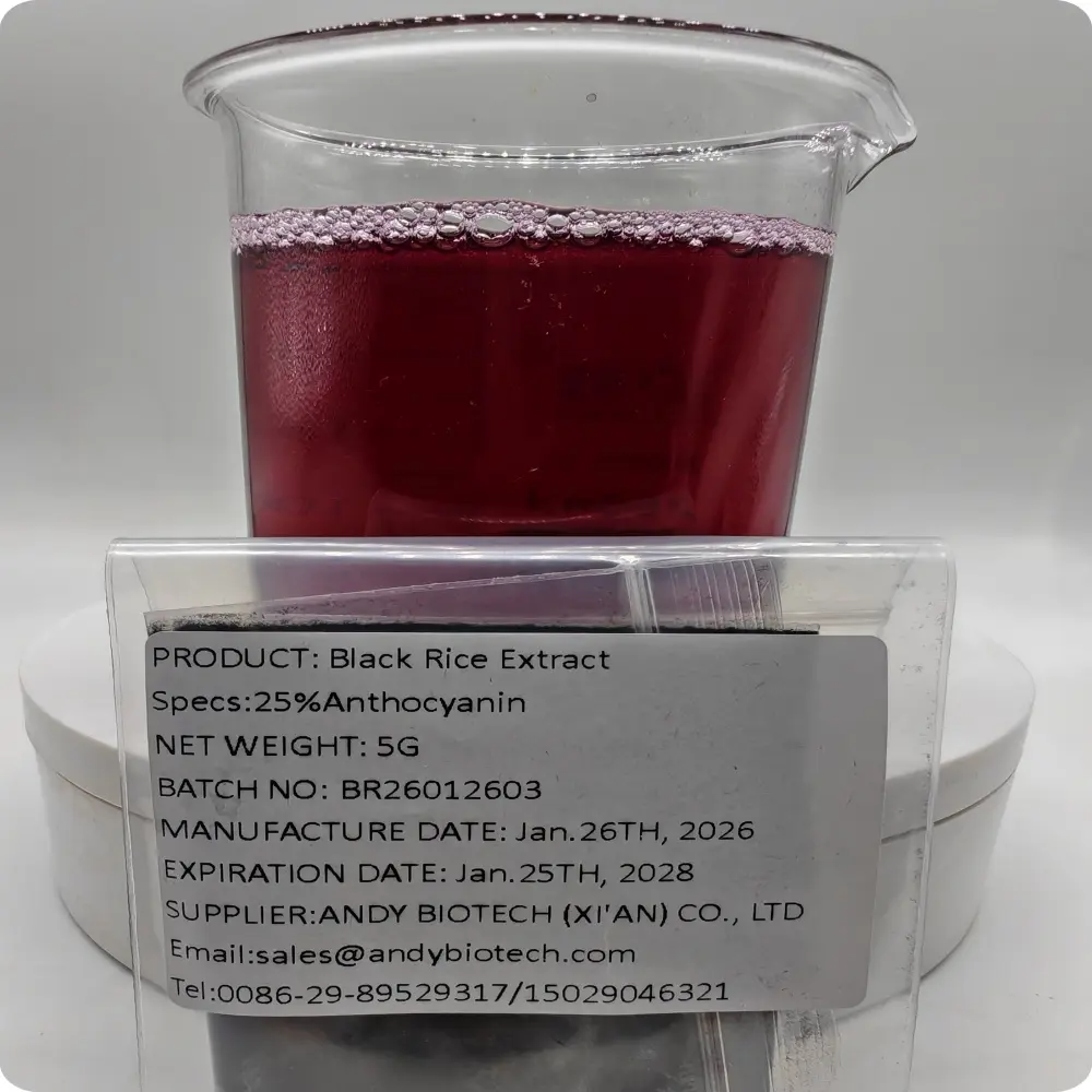 China Natural Anthocyanins Cyanidin 3-Glucoside/C3G Powder Black Rice Extract for Antioxidan Supplements Manufacturers, Supplier