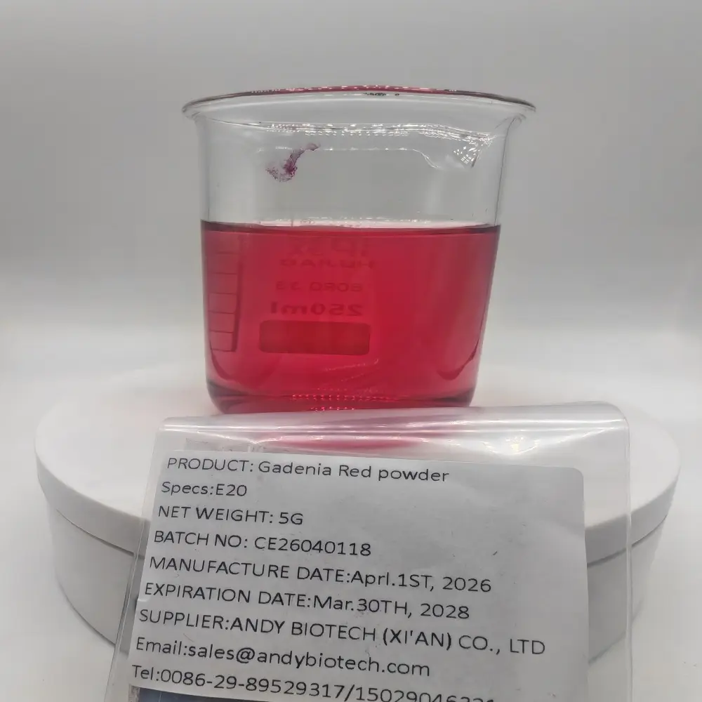 China Bulk Food Grade Water Soluble Red Colorant Gardenia Red Pigment Powder for Foods Manufacturers, Factories