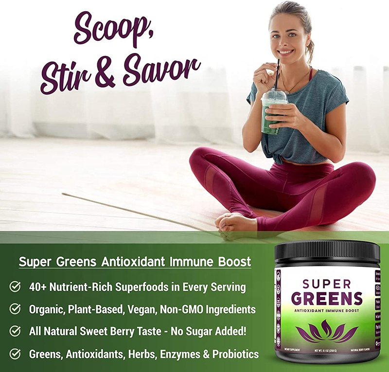 Hot Selling Wheat Grass Orgain Berry Athletic Protein Powder Superfood Powdered Green Organic