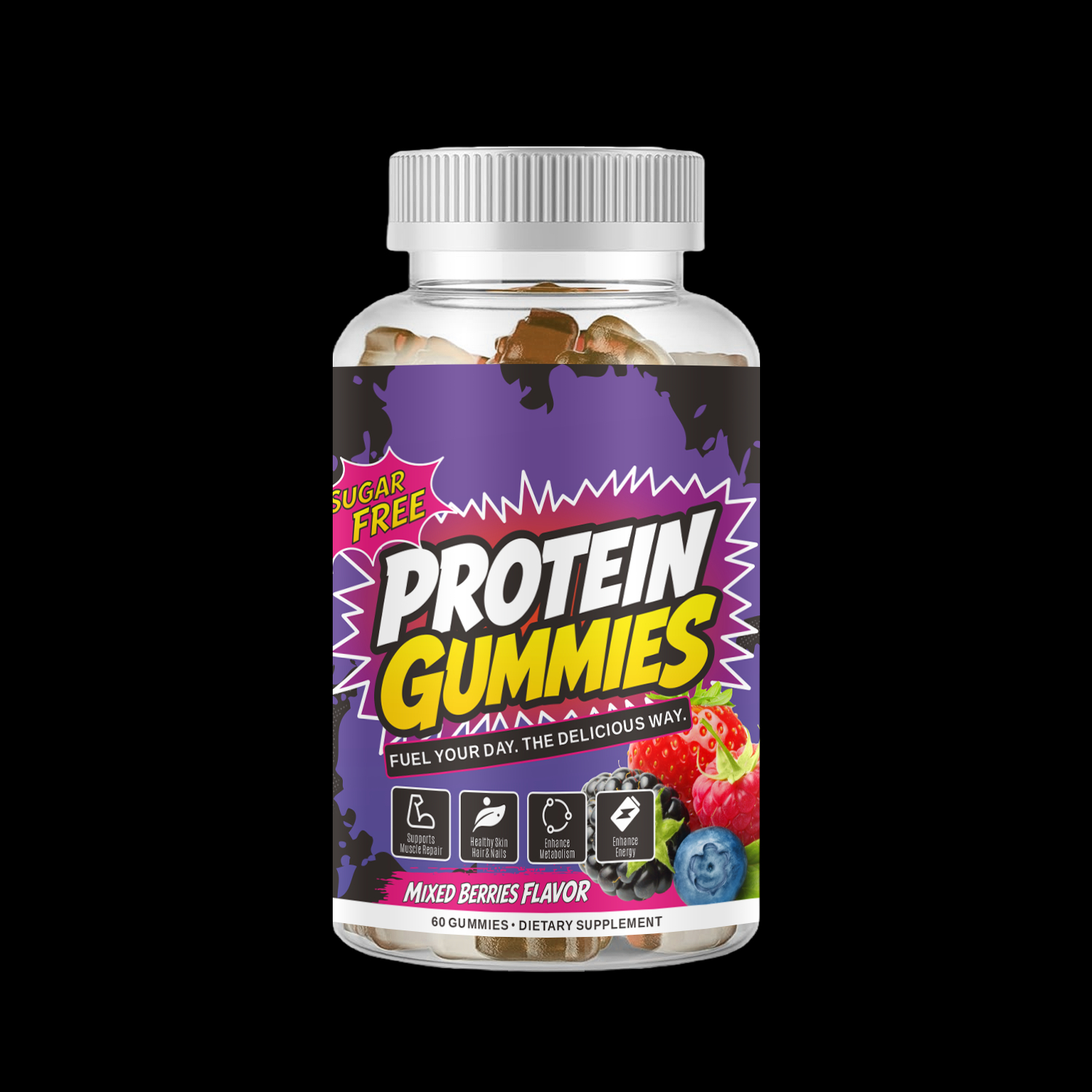 OLLI OEM Private Label Protein Gummy Bears Immune Boost Energy Whey Protein Gummies Dietary Supplement Whey Protein Gummies