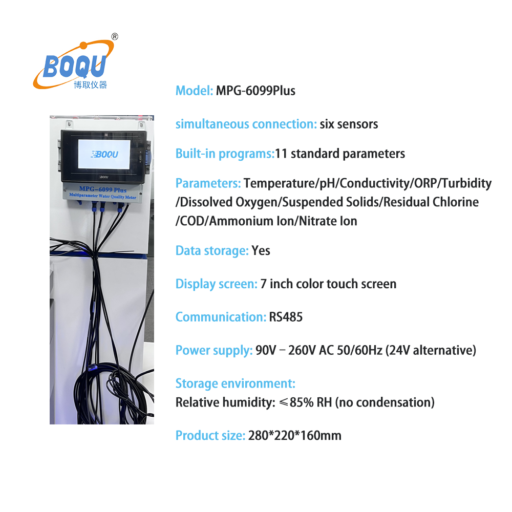 Fish Farming Equipments Turbidity Ammonia Nitrogen Chlorophyll Blue-green Algae Multiparameter Sonde With Custom Logo No Minimum