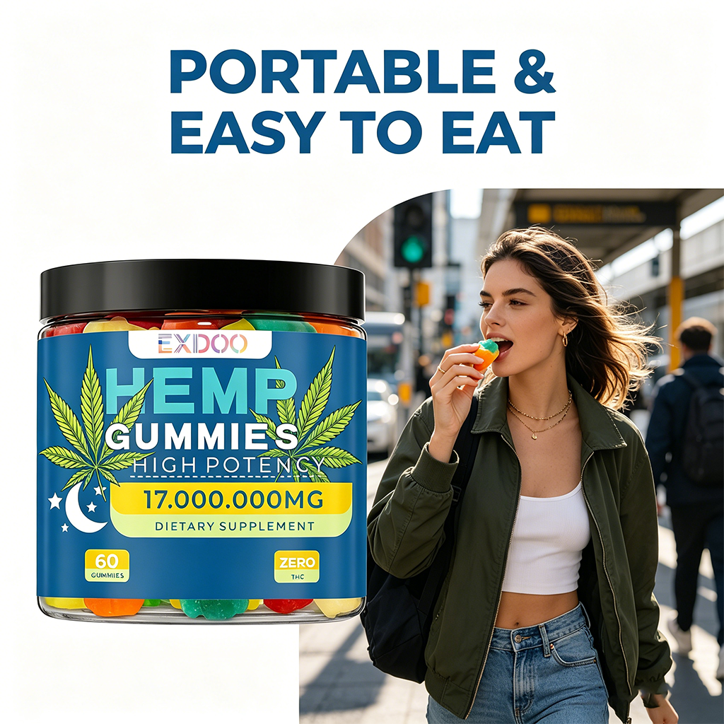 Private Label Hemp Extract Vitamin Gummies Bear For Adult Stress Relief Memory Improvement Sleep Support Energy