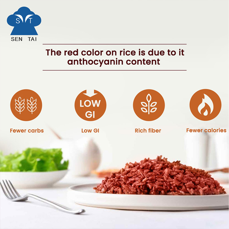 Wholesale Konjac Shirataki Red Rice Low GI High Fiber Fewer Carbs &amp; Calories Instant Rice