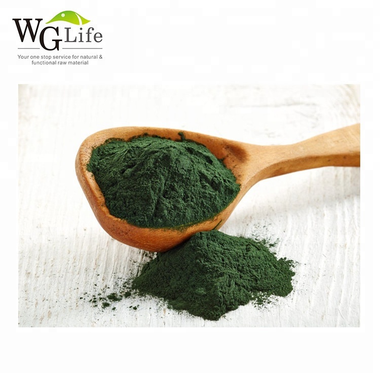 Pure Natural Raw Spirulina Algae Protein Powder 50%-90% Solvent Extracted Food Grade WGLIFE Brand Artificial Planting Drum