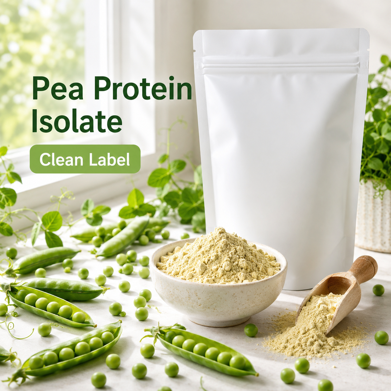 Bulk Supply Pea Protein Isolate 85% Food Grade Plant Protein Powder