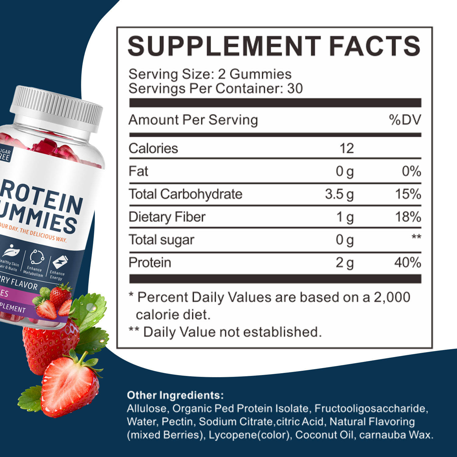 OLLI Protein Gummies Whey Protein Vegan Candy Gummies Supplements OEM EAA Creatine Monohydrate Sugar Free Protein Gummies