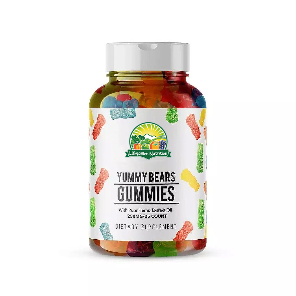 OEM Vegan Herbal Supplements Hemp Gummies Bear