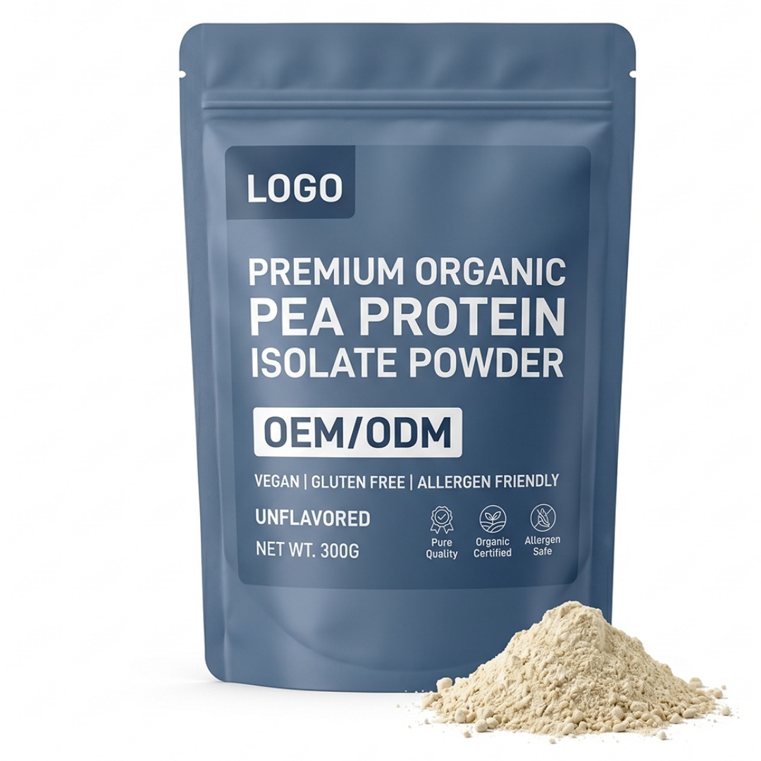 Premium Organic Pea Protein Isolate Powder High-Protein Adult Use Gluten Free Allergen Friendly Vegan 20-29g Protein Muscle