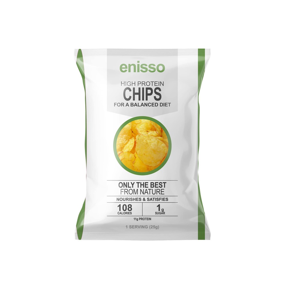 Protein Potato Chips Low Carb Gluten Free Snack Fitness Healthy Diet Food Custom Logo Packaging OEM OBM Private Label