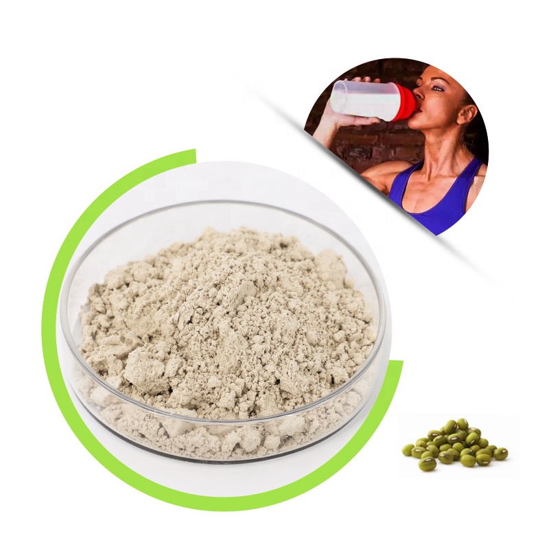 Green Mung Bean Protein Isolate ISO Certified Bulk Mung Bean Protein 85% Powder Non-GMO China Origin Mung Bean Protein Powder
