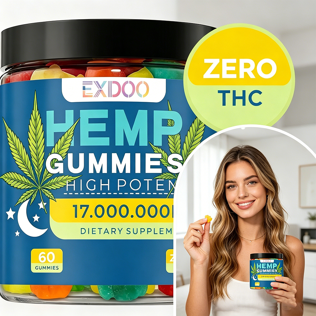 Private Label Hemp Extract Vitamin Gummies Bear For Adult Stress Relief Memory Improvement Sleep Support Energy