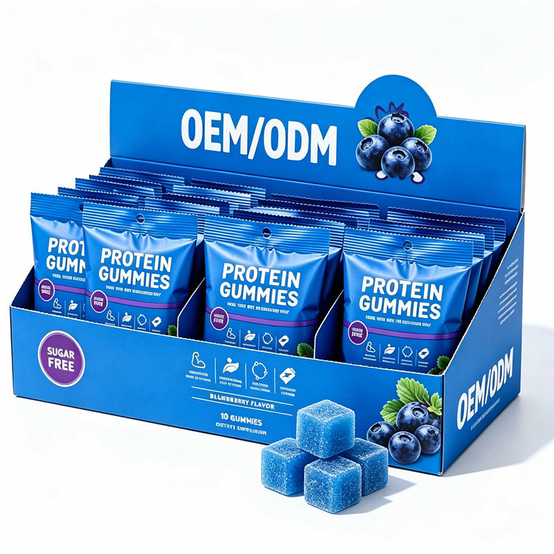 OLLI Protein Gummies Whey Protein Vegan Candy Gummies Supplements OEM EAA Creatine Monohydrate Sugar Free Protein Gummies