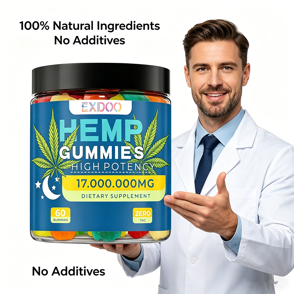 Private Label Hemp Extract Vitamin Gummies Bear For Adult Stress Relief Memory Improvement Sleep Support Energy