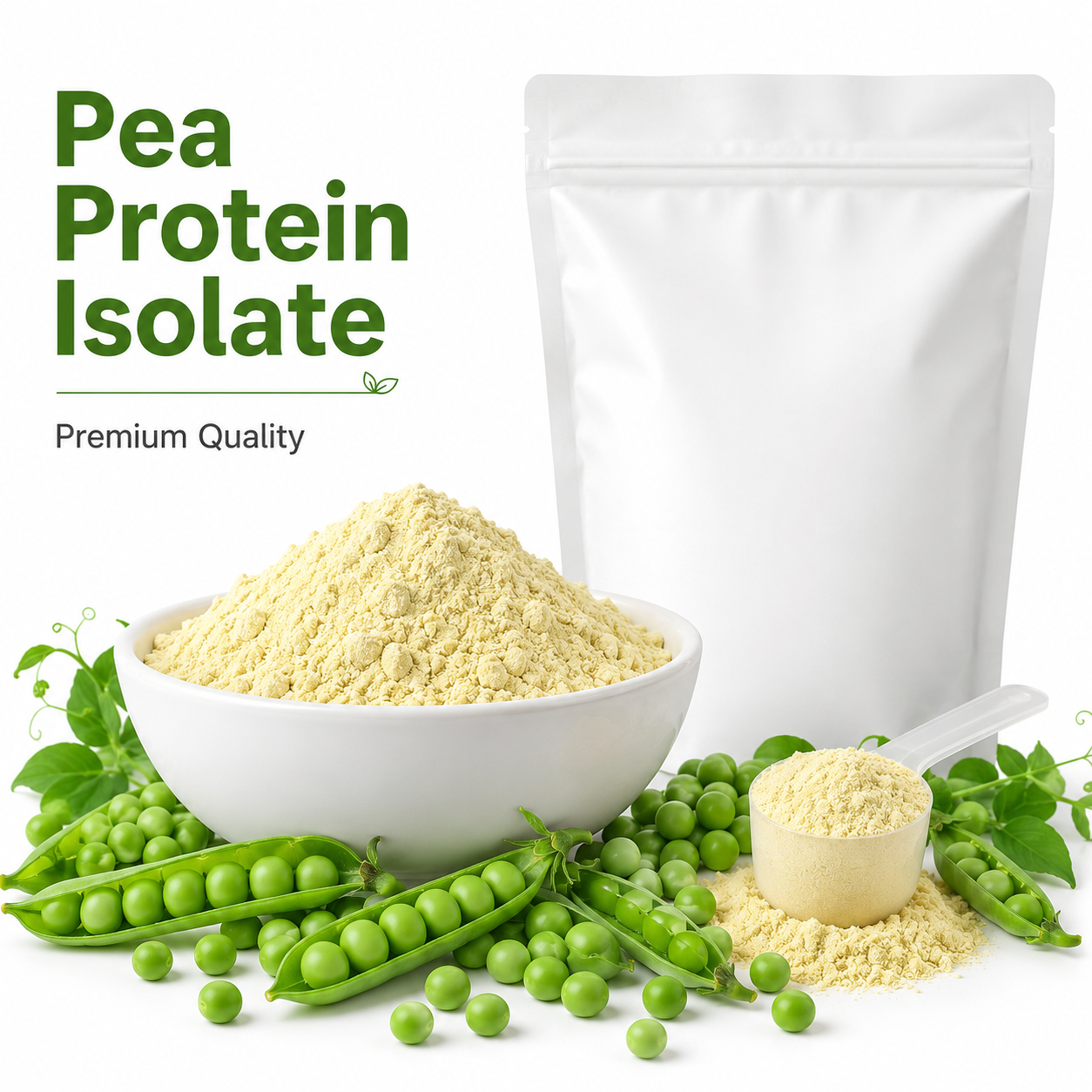 Bulk Supply Pea Protein Isolate 85% Food Grade Plant Protein Powder