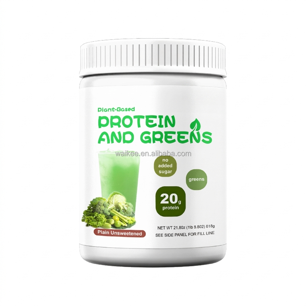 Wholesale Organic Greens Vegan Protein Powder 20g Plant Based Protein Shake Unsweetened Superfood for Daily Gut Health Diet