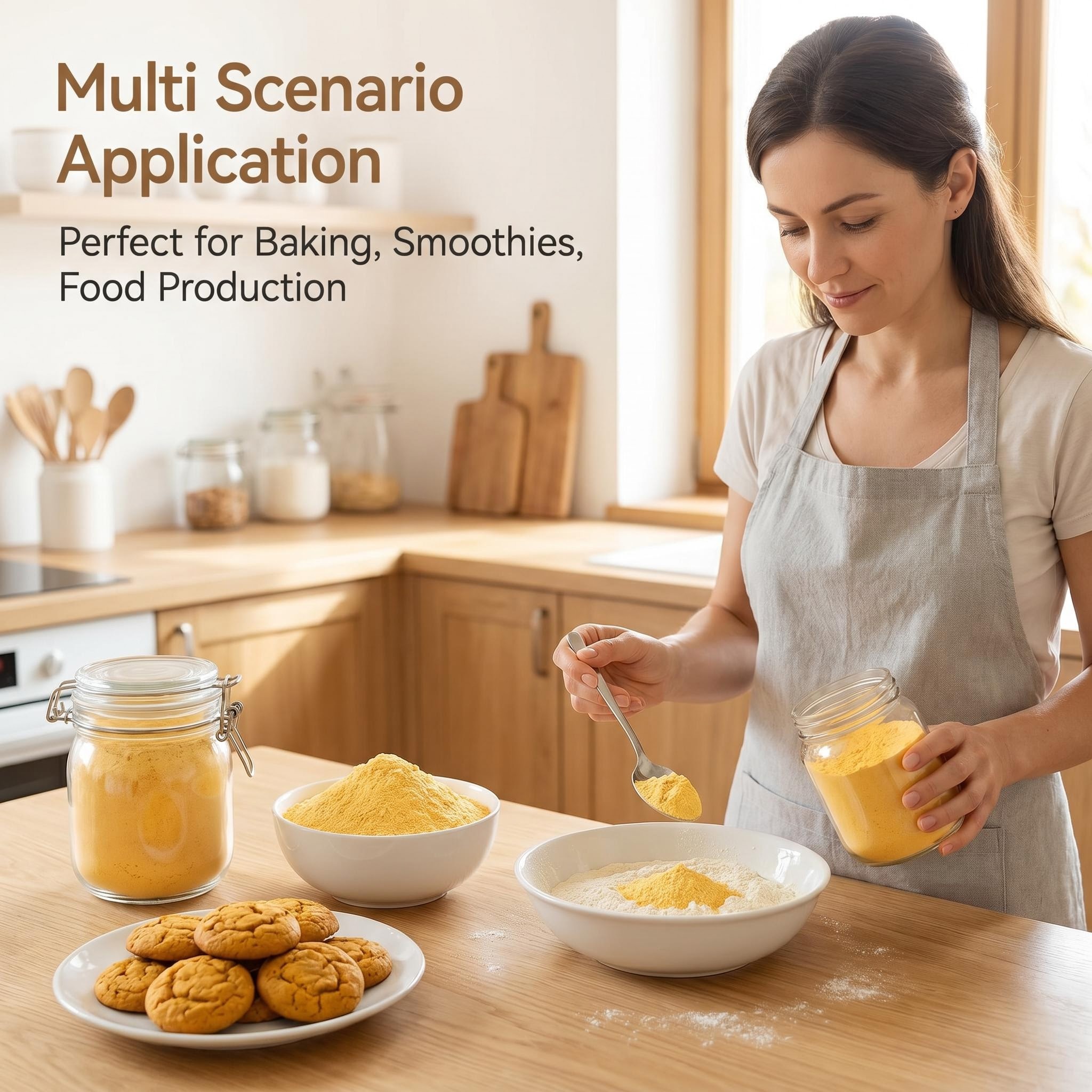 Organic Pumpkin Powder Freeze Dried Pure Natural Non GMO No Additives Fine Beverage Grade Bulk Supply Factory Direct