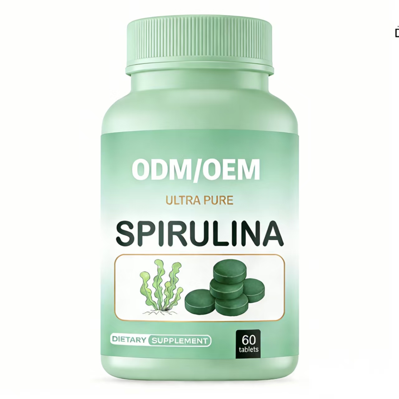 OEM/ODM Spirulina Tablets Premium Organic Algae Source Source Factory Wholesale Supply