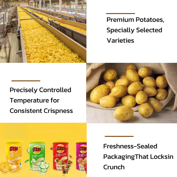 Gluten Free Halal Custom Multi Flavor Low Calorie High Protein Potato Crisps