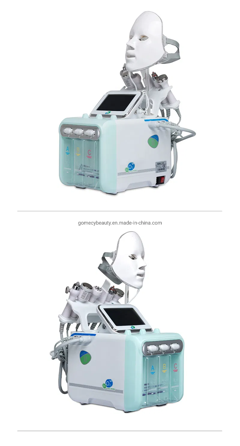 7 in 1 Jet Peel Oxygen Jet System 6-Polar RF Aqua Peel Hydra Dermabrasion Oxygen Facial Machine