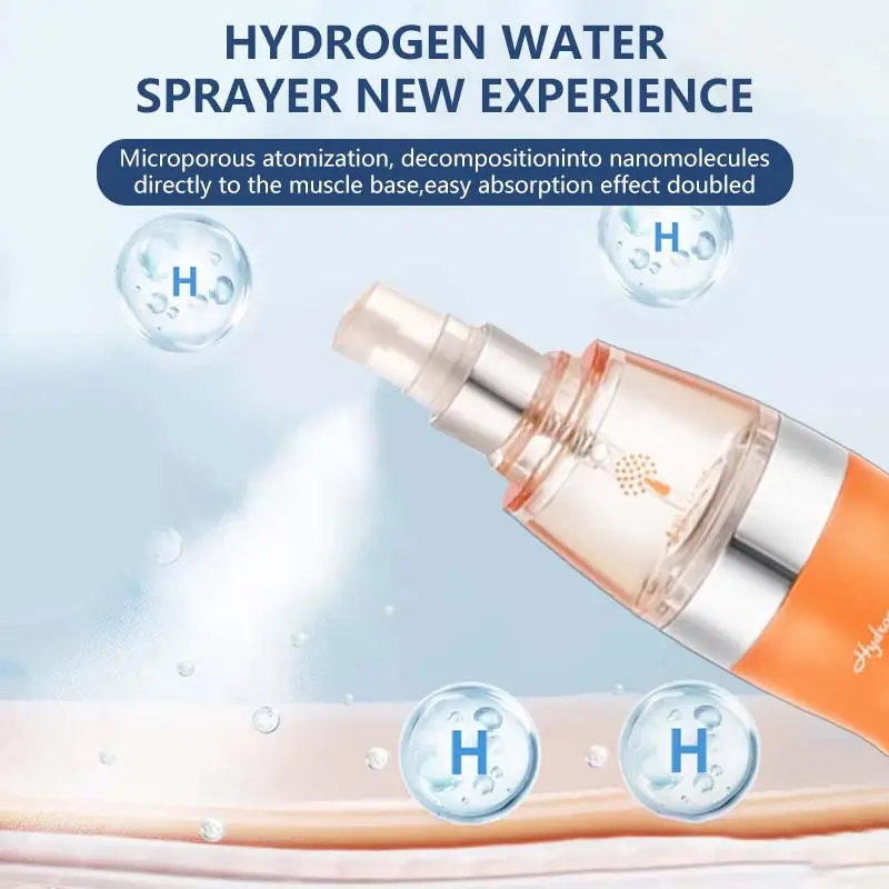 Portable SPE PEM Water Electrolysis Hydrogen Generator Hydrogen Water Diffuser Facial Spray Nano H2 Atomizing Sprayer
