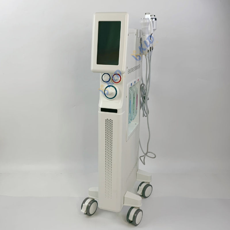 Facial Skin Cleaner 6 in 1 Oxygen Dermabrasion Machine Stainless Steel Waterproof for Deep Cleaning Exfoliators Pore Cleaner