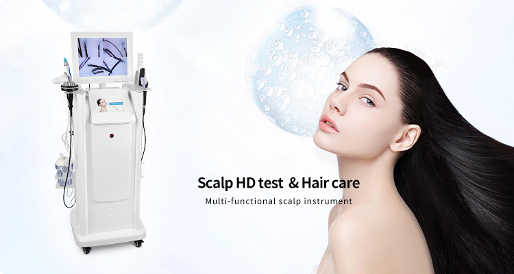 8in1 Skin Scalp Hair Analysis Scalp Treatment Machine Hair Care Massager