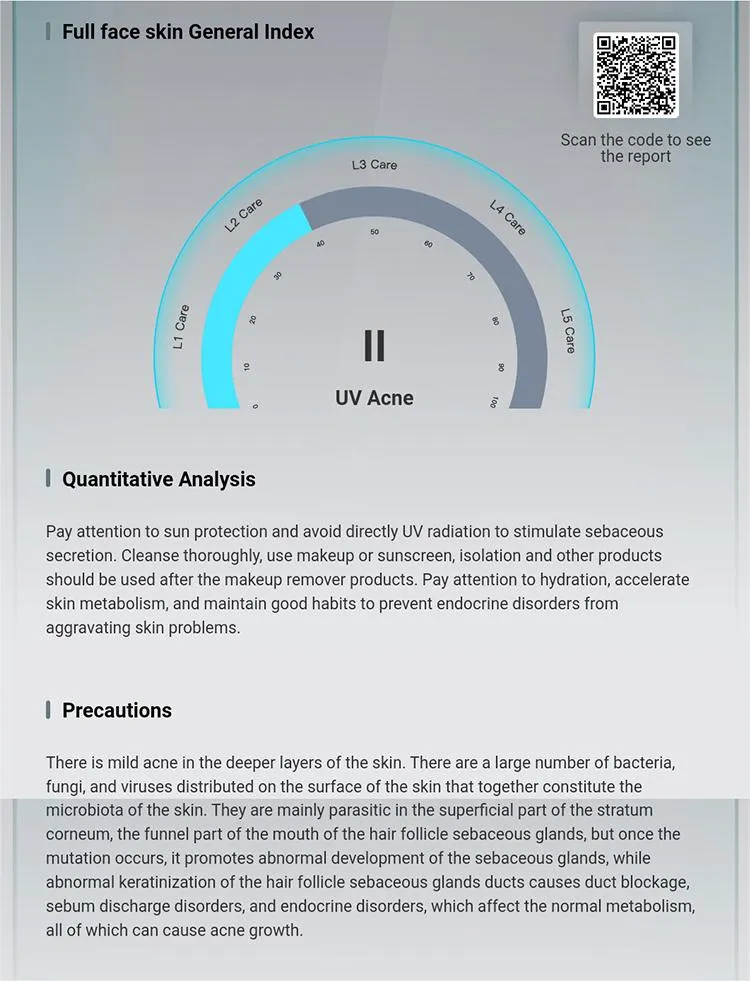 8in1 Ai Intelligence Skin Analyzer Face Analysis Facial Machine with Pad