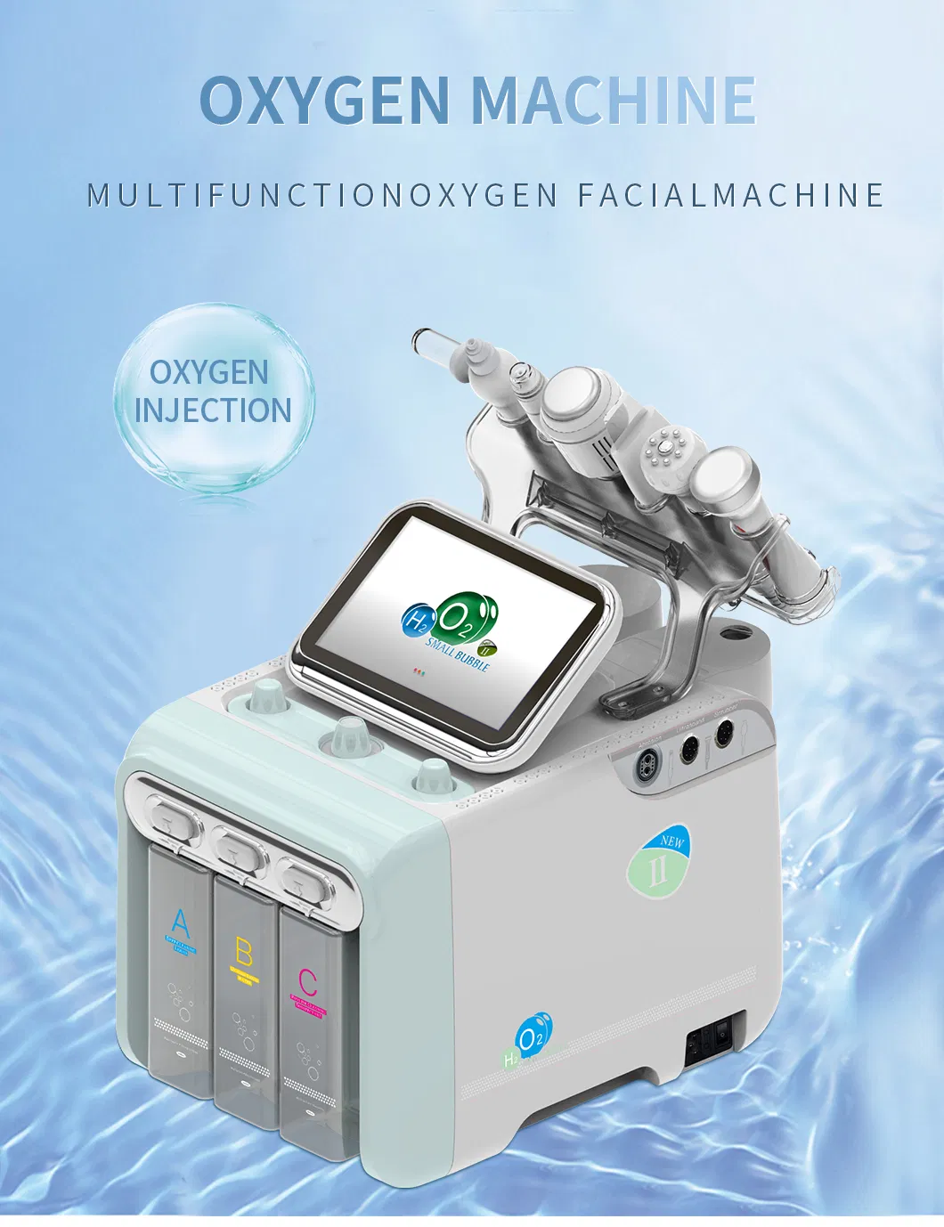 Portable Aqua Peel Microdermabrasion Hydra Machine H2O2 Hidra Hydrodermabrasion Facial Machine