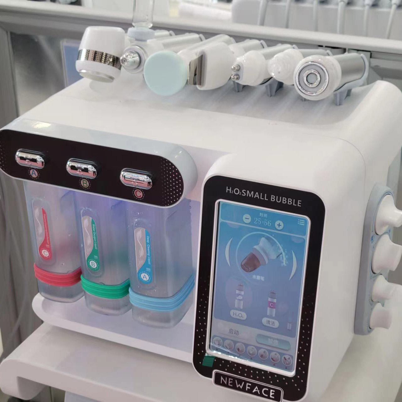 Flagship MB-3 Desktop Professional Hydradermabrasion Skin Clean H2O2 8 1 Facial Hydrogen Micro Bubble Machine EU UK IT
