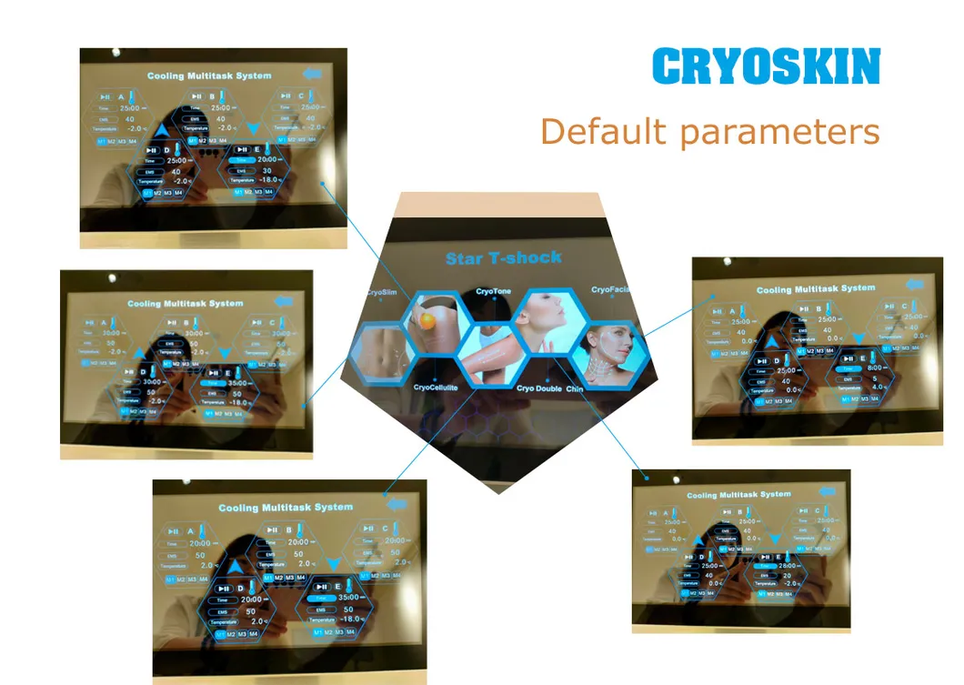 Cryo Thermal Shock Hot Cold Body Slimming Machine Facial Y Corporal Criolipolisis Plana with EMS