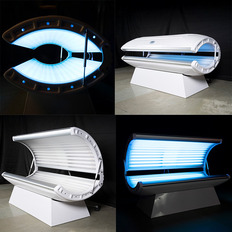 Luxury Dual Use Full Body &amp; Facial Tanning Chamber Indoor Commercial Skin Tanning Machine for Beauty Salon SPA